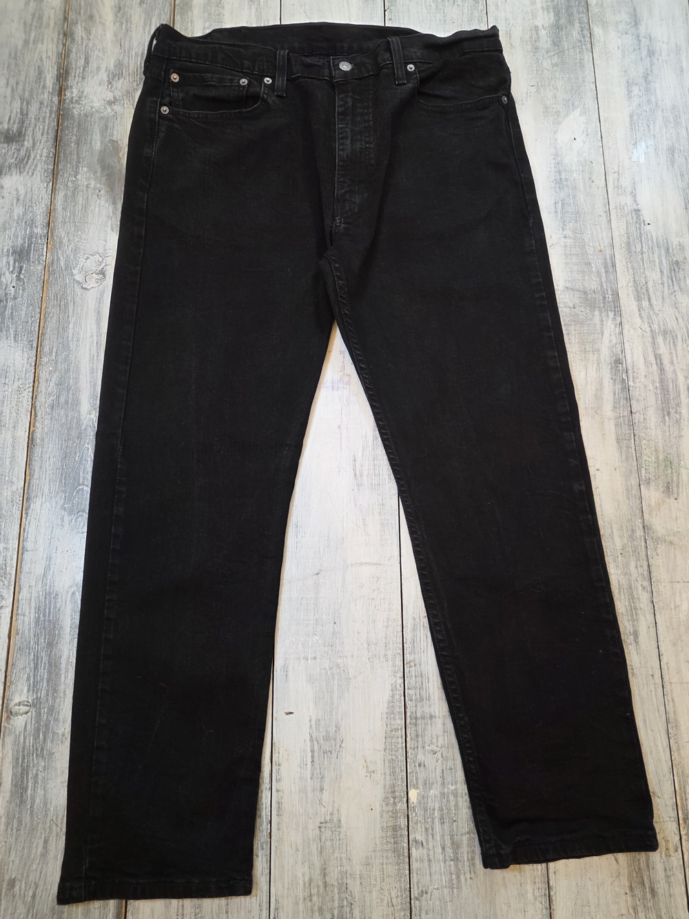 Levi's 502 Men's Regular Tapered Black Jeans sz 38x30